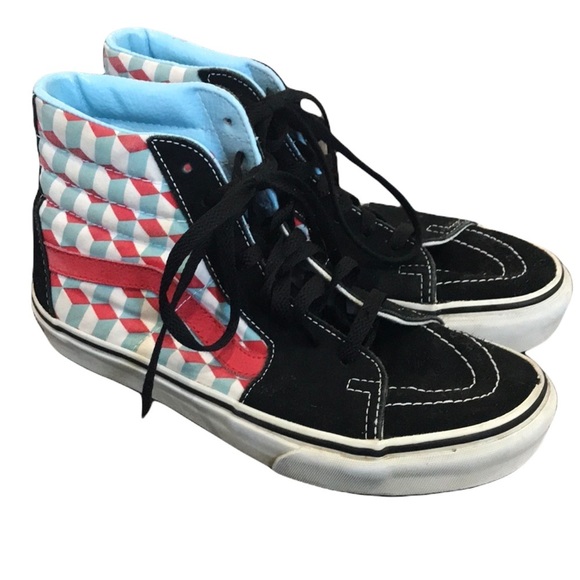 checkered vans womens 9